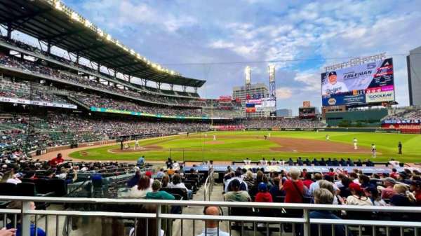 Truist Park, section: 120, row: 2, seat: 6