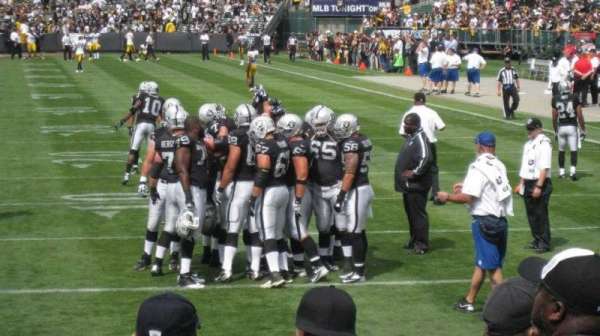 Oakland Coliseum, section: 105, row: 8, seat: 5