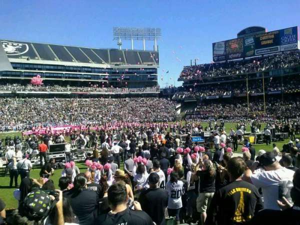Oakland Coliseum, section: 128, row: 10, seat: 7