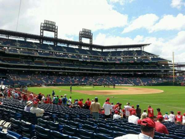Citizens Bank Park, section: 111, row: 15, seat: 6