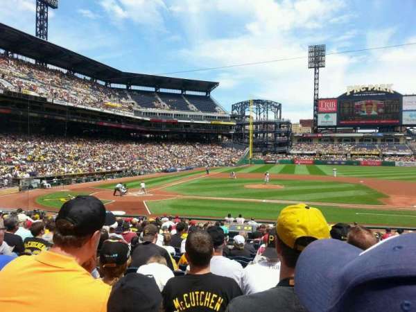 PNC Park, section: 112, row: l, seat: 4
