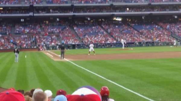 Citizens Bank Park, section: 109, row: 9, seat: 3