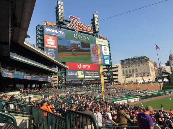Comerica Park, section: 138A, row: A, seat: 1