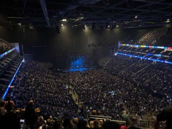 The O2, London, section: 409, row: K, seat: 654