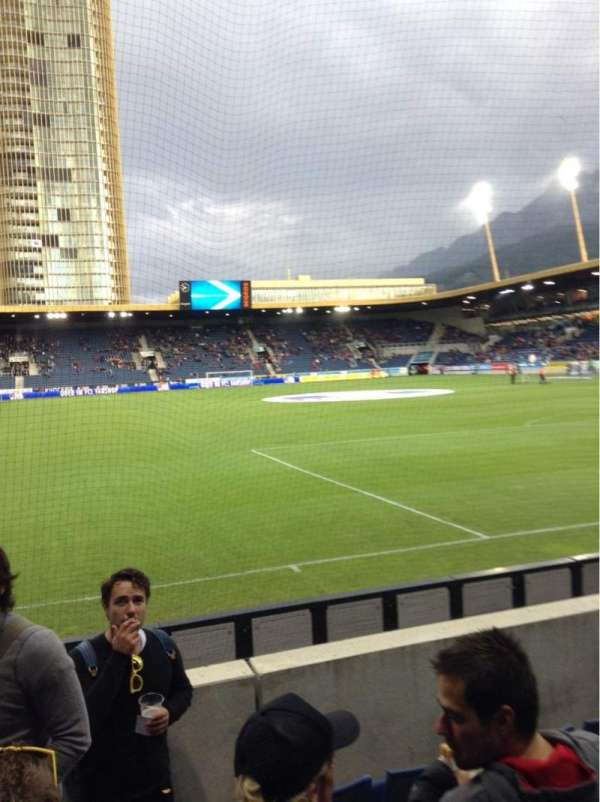 Swissporarena, section: B4, row: 5, seat: 332