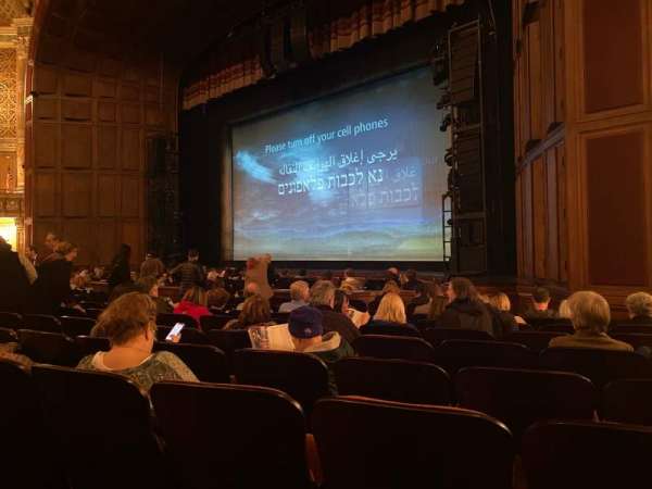 Benedum Center, section: Orchestra RC, row: J, seat: 50