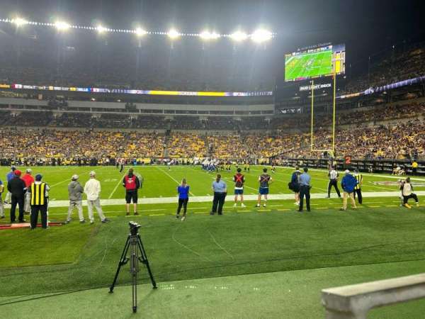 Acrisure Stadium, section: 113, row: A, seat: 10