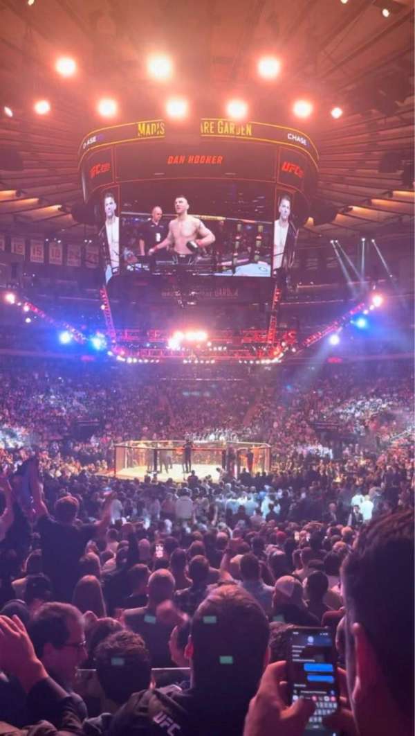 Madison Square Garden, section: 102, row: 9, seat: 12