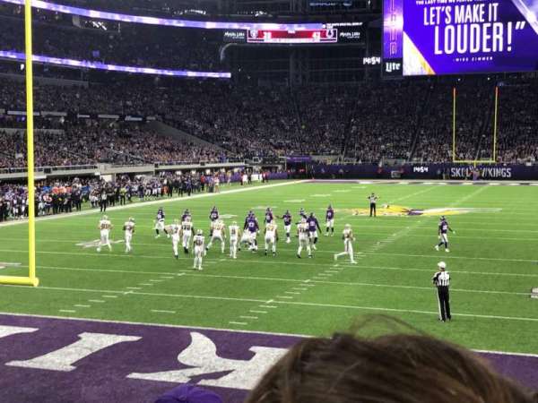 U.S. Bank Stadium, section: 118, row: 8, seat: 16