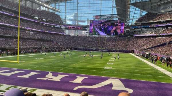 U.S. Bank Stadium, section: 118, row: 8, seat: 15