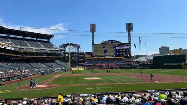 PNC Park, section: 113, row: H, seat: 2