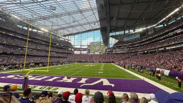 U.S. Bank Stadium, section: 118, row: 8, seat: 15
