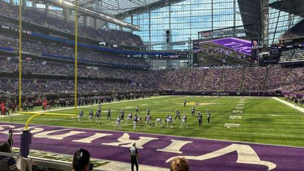 U.S. Bank Stadium, section: 118, row: 8, seat: 15