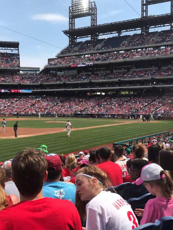 Citizens Bank Park, section: 135, row: 17, seat: 14