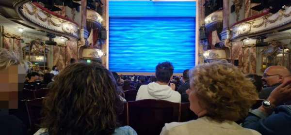 Novello Theatre, section: Stalls, row: P, seat: 14