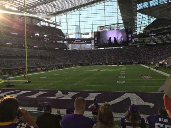 U.S. Bank Stadium, section: 118, row: 8, seat: 16