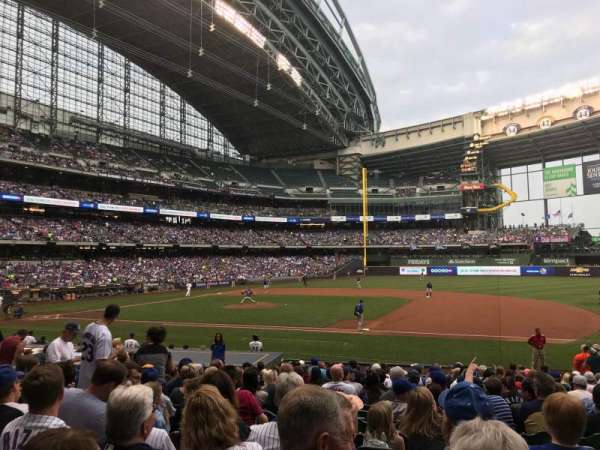 American Family Field, section: 112, row: 20, seat: 11