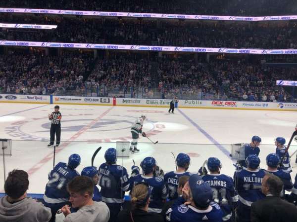 Benchmark International Arena, section: 101, row: F, seat: 1