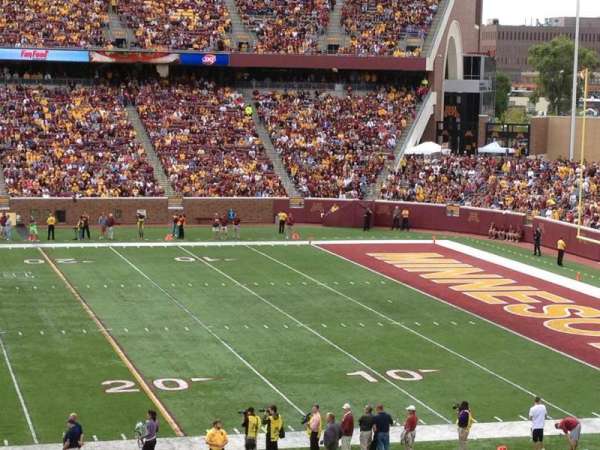 Huntington Bank Stadium, section: 109