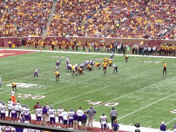 Huntington Bank Stadium, section: 109