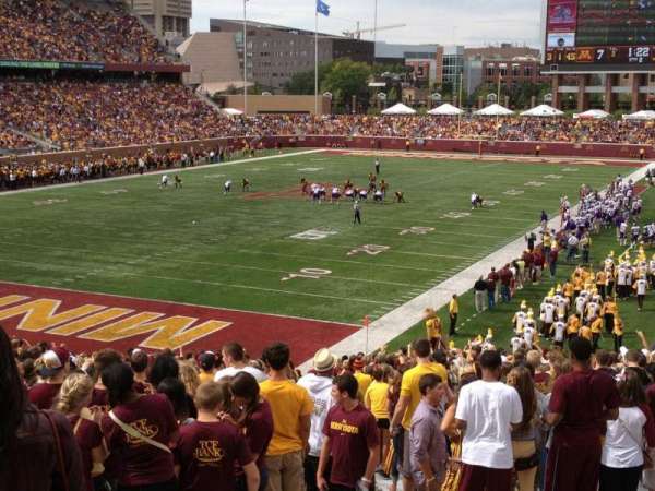 Huntington Bank Stadium, section: 121