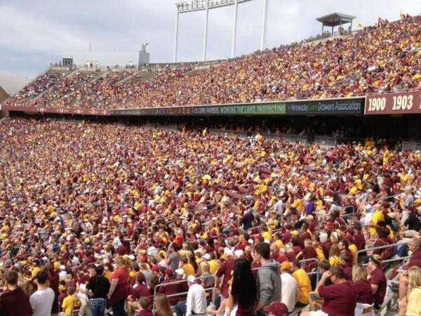 Huntington Bank Stadium, section: 121