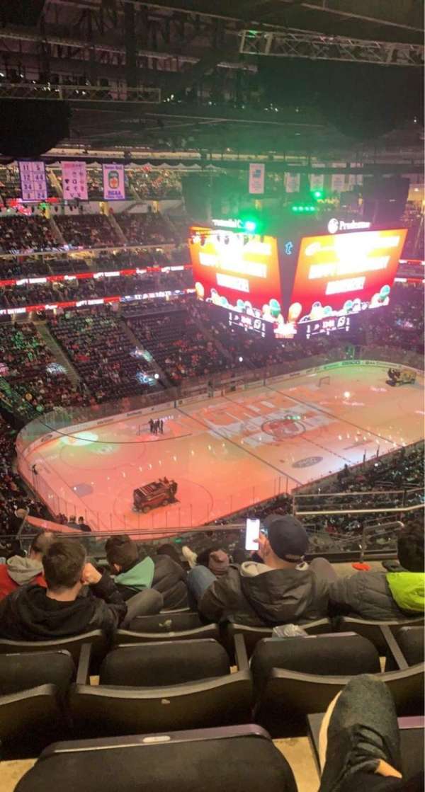 Prudential Center, section: 208, row: 9