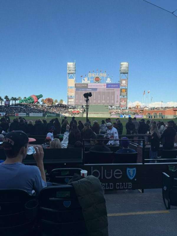 Oracle Park, section: 115, row: D, seat: 1