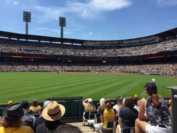 PNC Park, section: 138, row: J, seat: 1