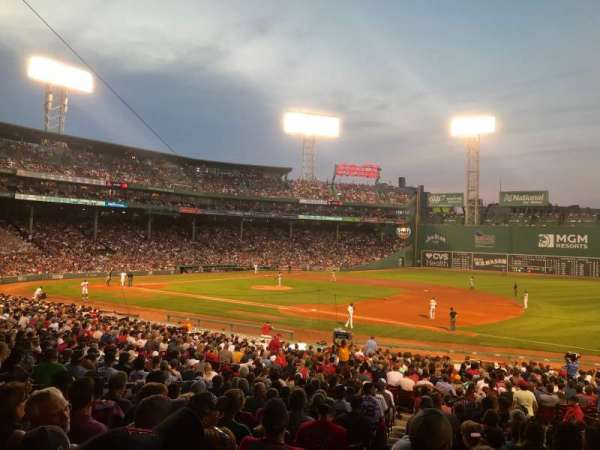 Fenway Park, section: Grandstand 13, row: 1, seat: 8