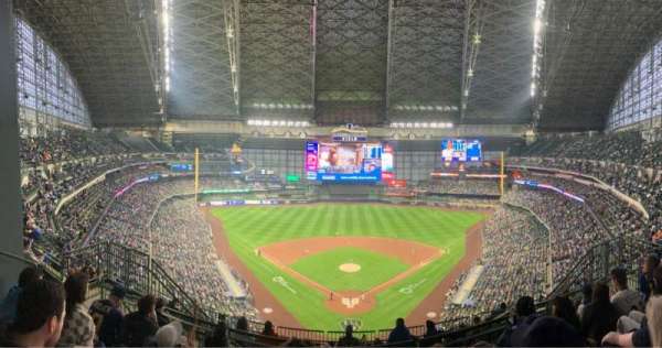 American Family Field, section: 422, row: 12, seat: 8