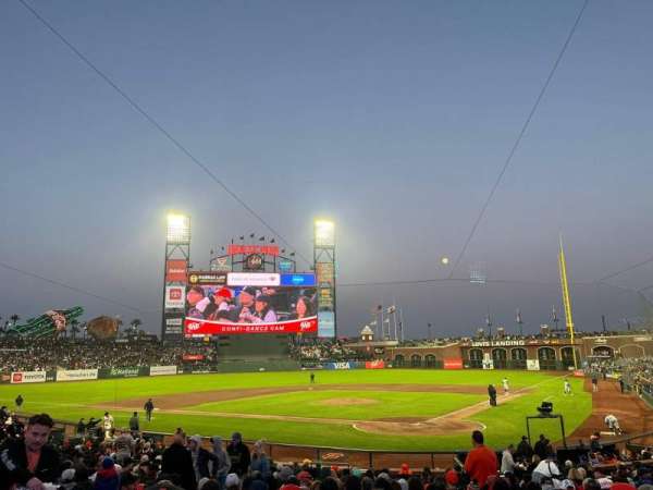 Oracle Park, section: 118, row: 23, seat: 1