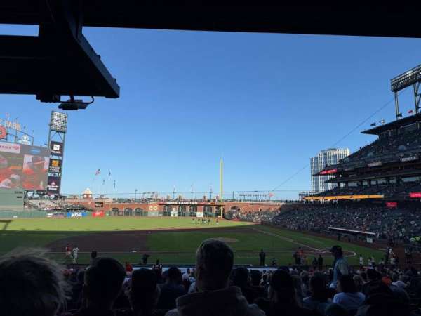 Oracle Park, section: 123, row: 33, seat: 5