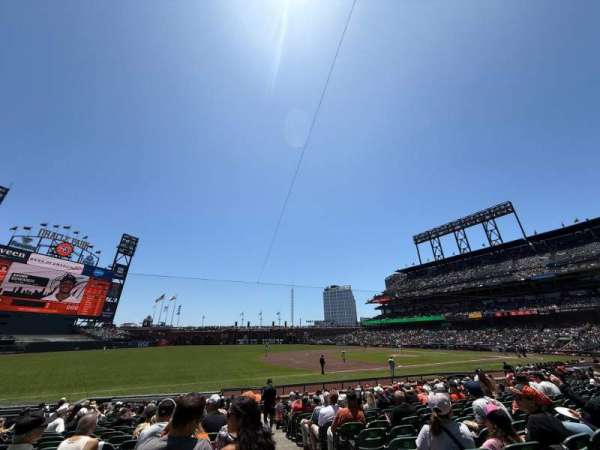 Oracle Park, section: 127, row: 19, seat: 1