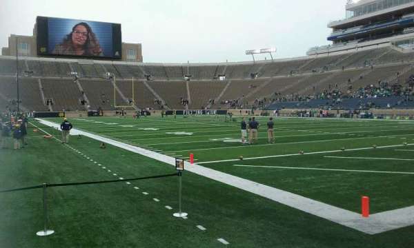 Notre Dame Stadium, section: 6, row: 4, seat: 1
