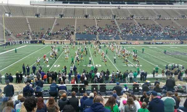 Notre Dame Stadium, section: 30, row: 33, seat: 19