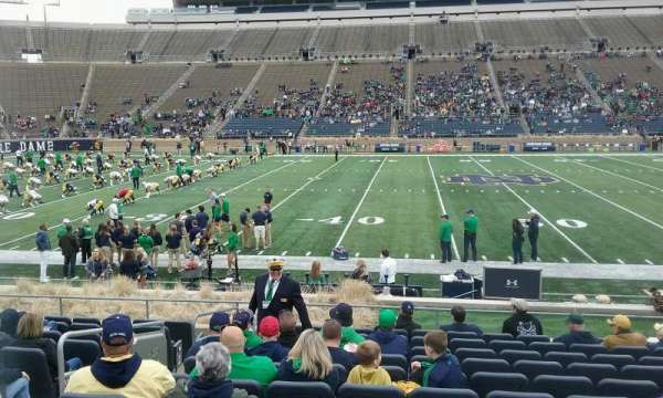 Notre Dame Stadium, section: 28, row: 19, seat: 26