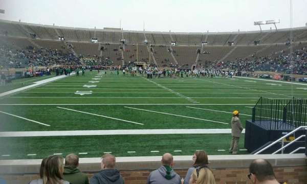Notre Dame Stadium, section: 20, row: 10, seat: 12