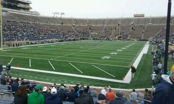Notre Dame Stadium, section: 17, row: 23, seat: 2