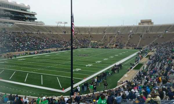 Notre Dame Stadium, section: 16, row: 40, seat: 15