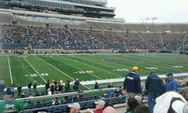 Notre Dame Stadium, section: 12, row: 24, seat: 20