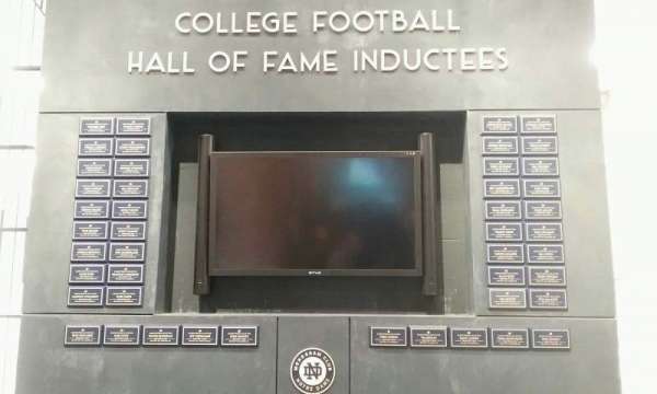 Notre Dame Stadium, section: hall of fame