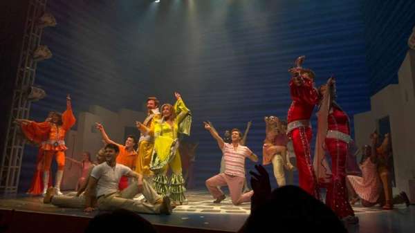 Novello Theatre, section: Stalls, row: D, seat: 8