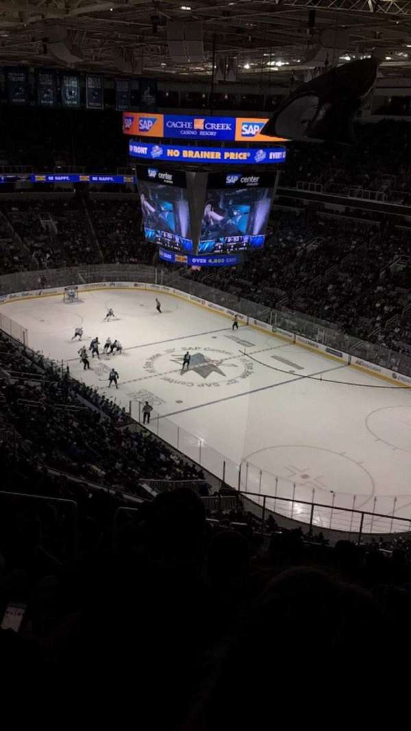 SAP Center, section: 225, row: 17, seat: 15