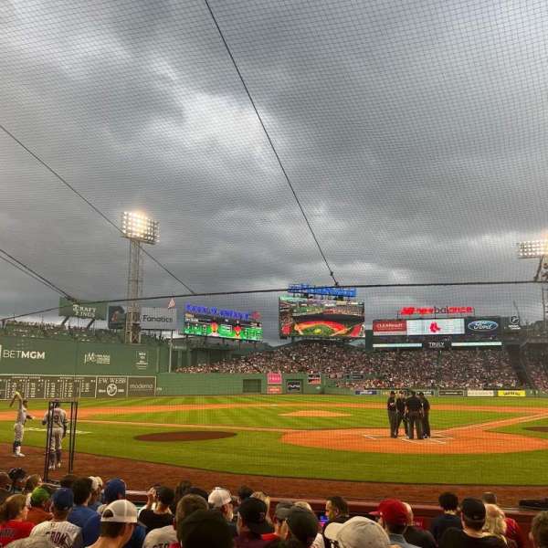 Fenway Park, section: Field Box 47, row: G, seat: 7