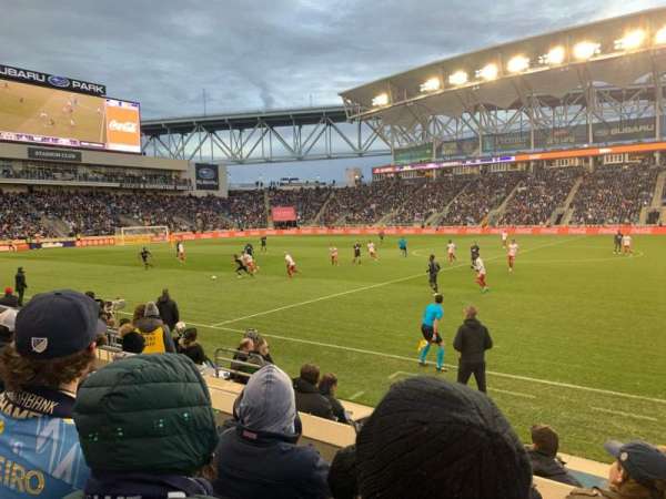 Subaru Park, section: 106, row: F, seat: 6