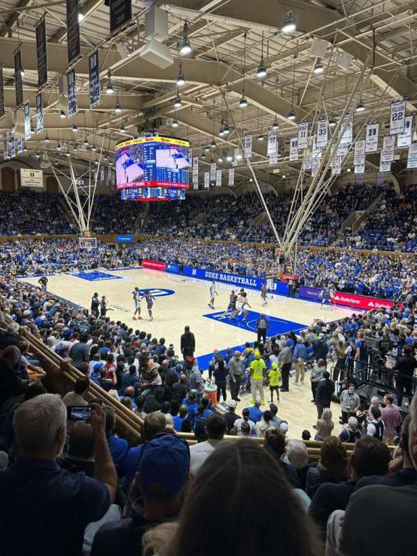 Cameron Indoor Stadium, section: 9, row: F, seat: 4