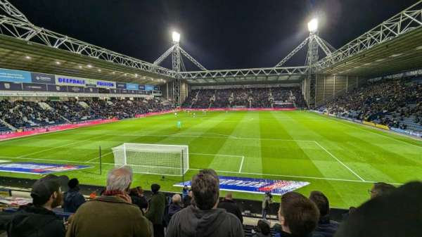 Deepdale, section: Bill Shankly KOP M, row: 16, seat: 63