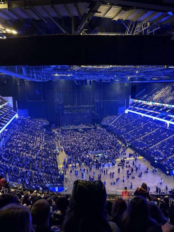 The O2, London, section: 410, row: Q, seat: 679