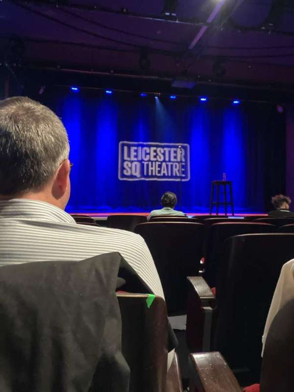 Leicester Square Theatre, section: Stalls, row: F, seat: 16
